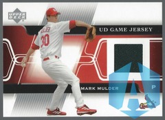 2005 Upper Deck UD Game Jersey Mark Mulder #GJ-MM